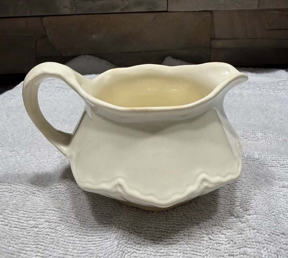 Homer Laughlin Scalloped Gravy Boat
